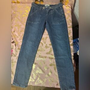 Free People Slim Dark Blue Denim Skinny Jeans size 29